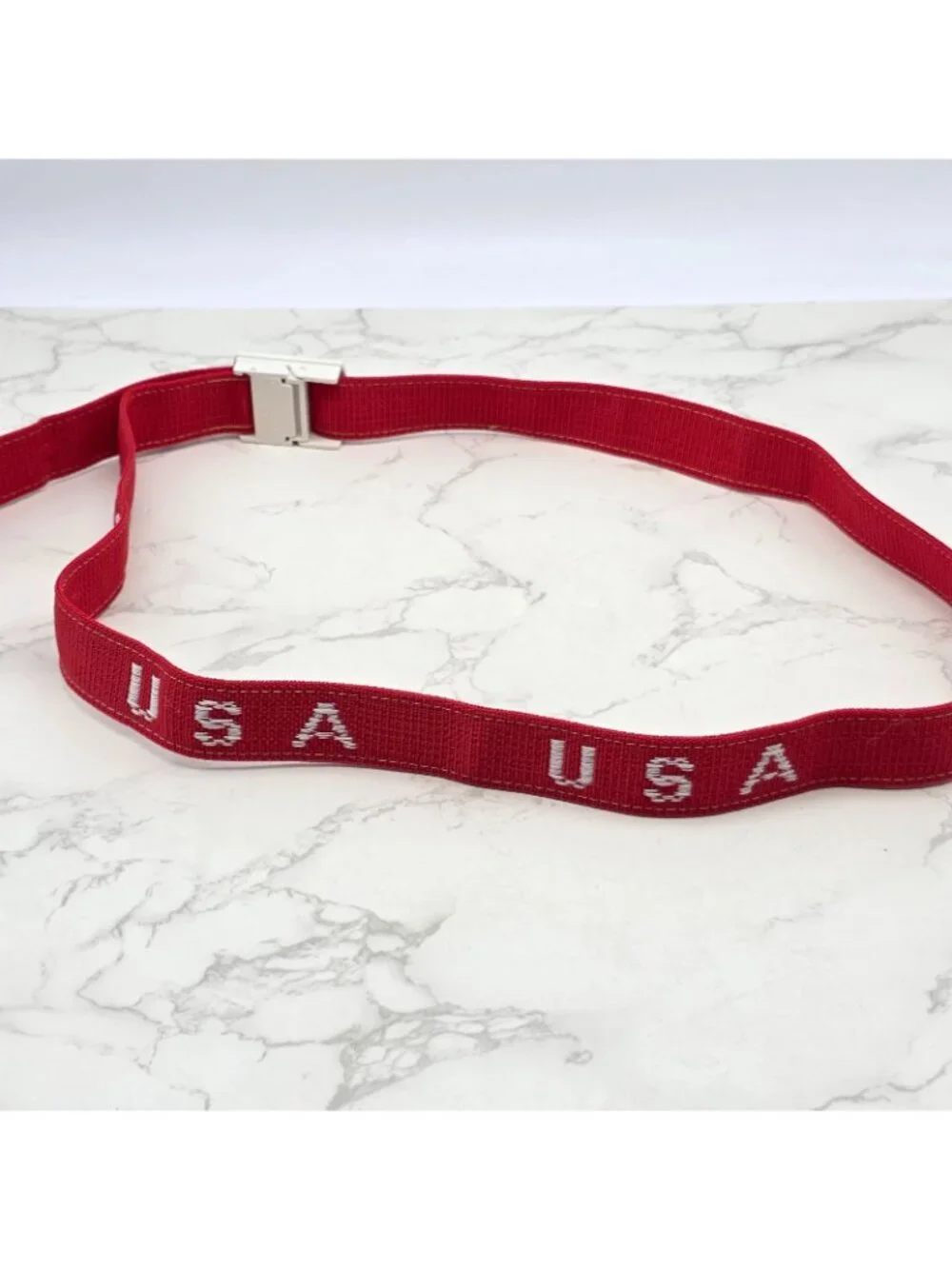 Vintage Briggs & Stratton Belt and Buckle USA Promo Service Parts Mechanic Red